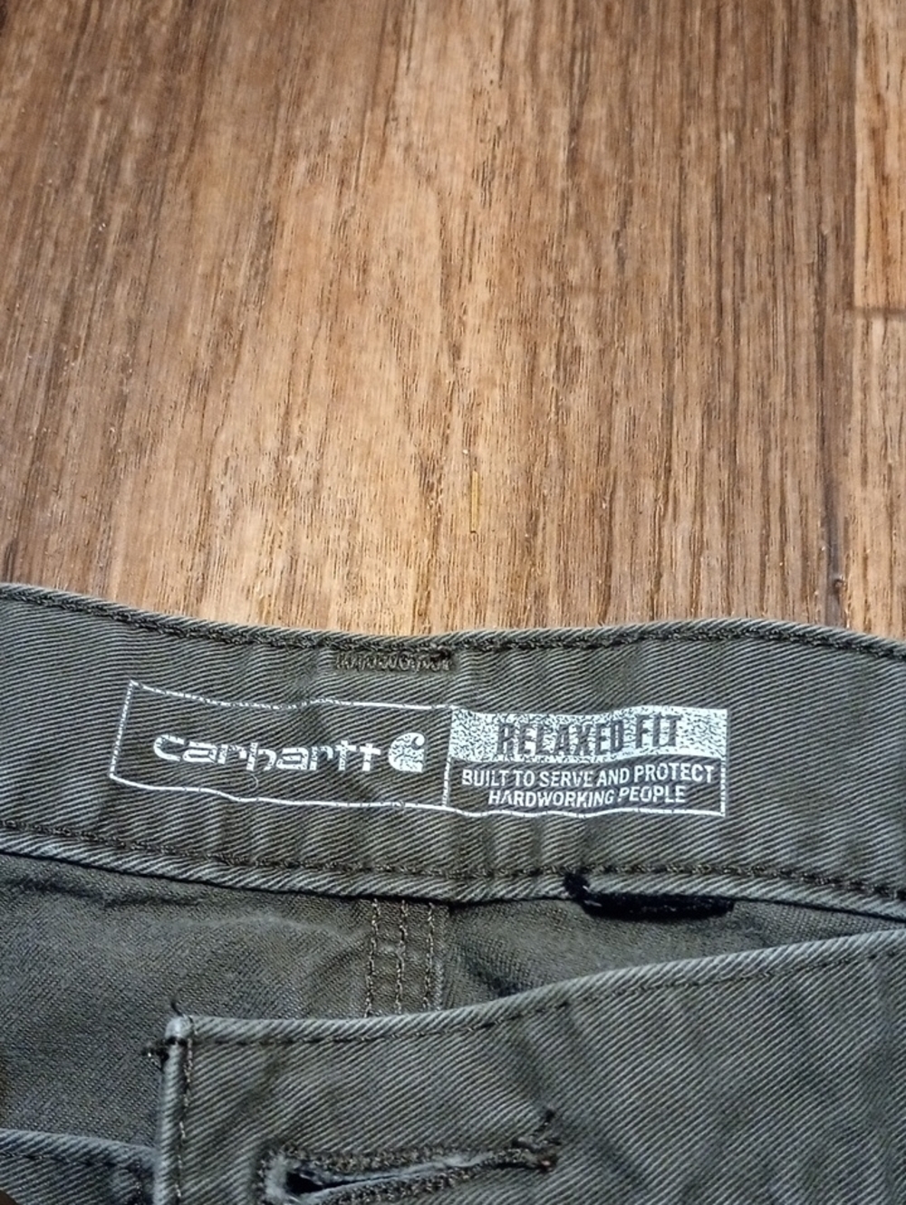 Carthartt Olive Green Men's Painter Pants Chinos (34x29 waist doubled) - Picture 2 of 10